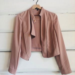 Express asymmetrical jacket pink